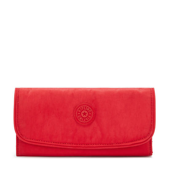 Kipling Money Land Snap Wallet Wallets Red Rouge | CA 2193GS